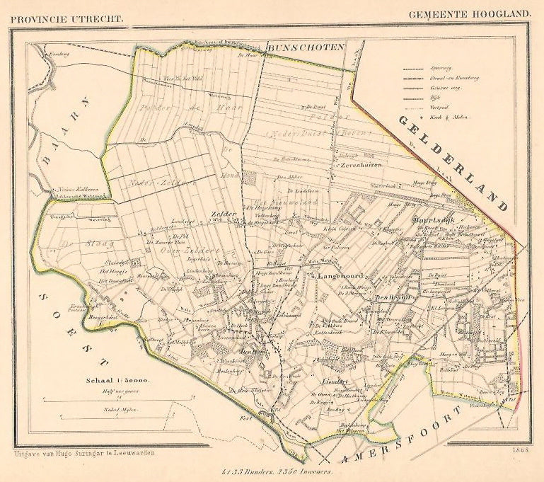 HOOGLAND - Kuijper/Suringar - ca. 1867