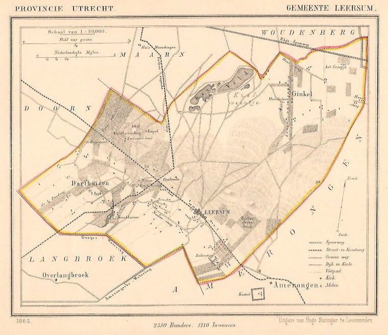 LEERSUM - Kuijper/Suringar - ca. 1867