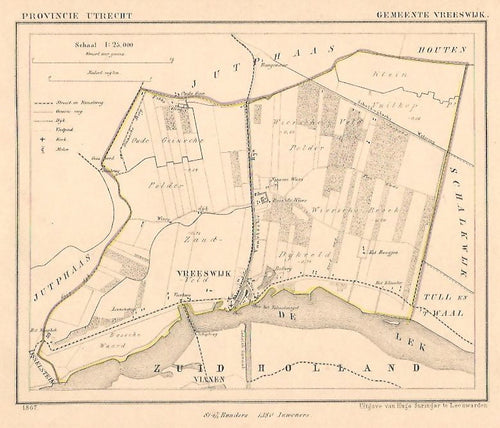 VREESWIJK (Nieuwegein) - Kuijper/Suringar - 1867