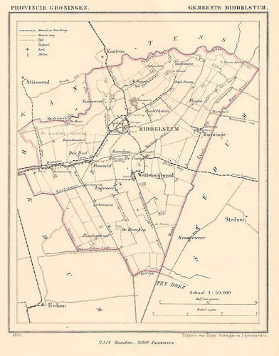 MIDDELSTUM - Kuijper/Suringar - 1867