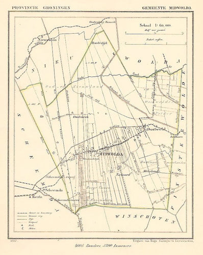 MIDWOLDA - Kuijper/Suringar - 1867