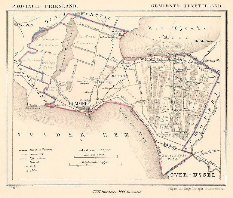 LEMSTERLAND - Kuijper/Suringar - 1865