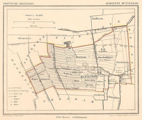 MUNTENDAM - Kuijper/Suringar - 1875