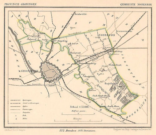 NOORDDIJK - Kuijper/Suringar - ca. 1867