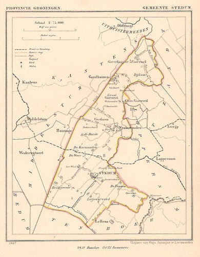 STEDUM - Kuijper/Suringar - 1867