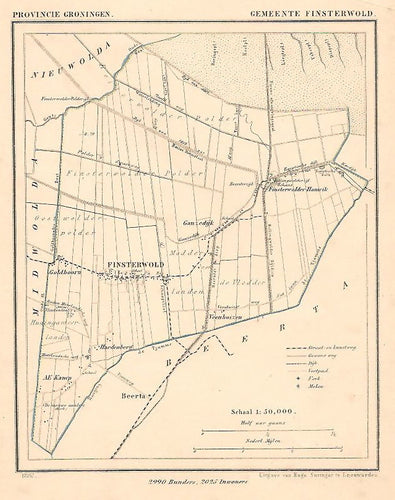 FINSTERWOLDE - Kuijper/Suringar - 1867