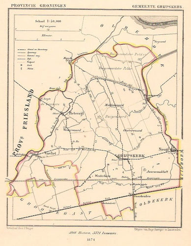 GRIJPSKERK - Kuijper/Suringar - 1874