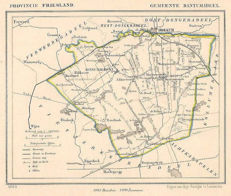 DANTUMADEEL - Kuijper/Suringar - 1865