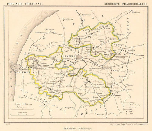 FRANEKERADEEL - Kuijper/Suringar - 1866