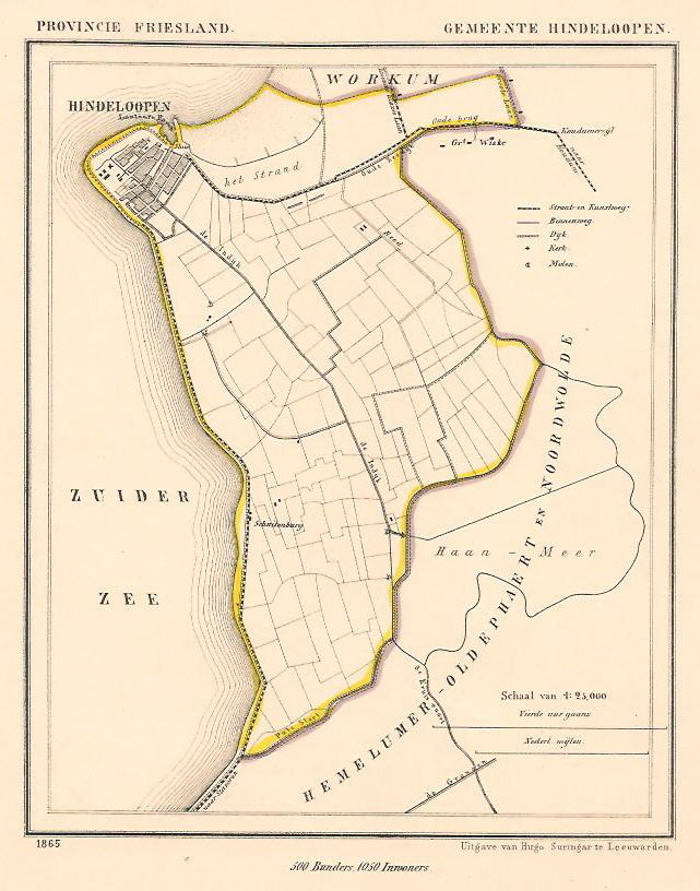 HINDELOOPEN - Kuijper/Suringar - 1865