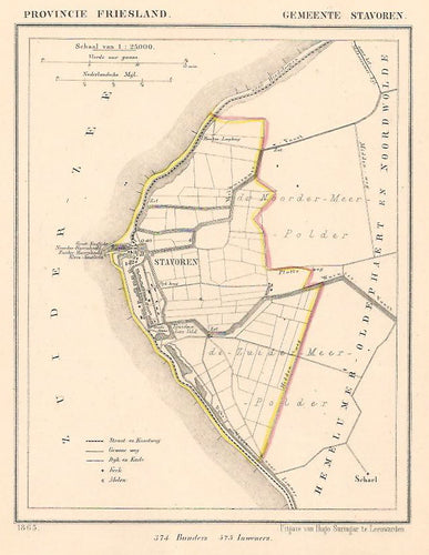 STAVOREN - Kuijper/Suringar - 1865