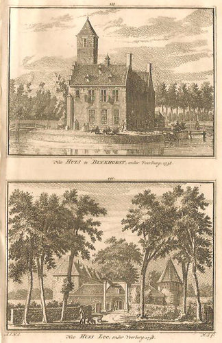 VOORBURG Twee gezichten op een blad - H Spilman - ca. 1750