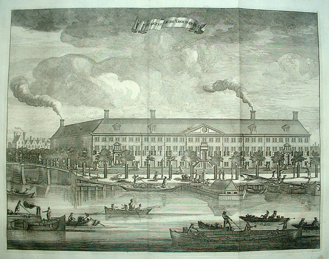 AMSTERDAM Amstelhof Hermitage - I Tirion / J Wagenaar - 1765