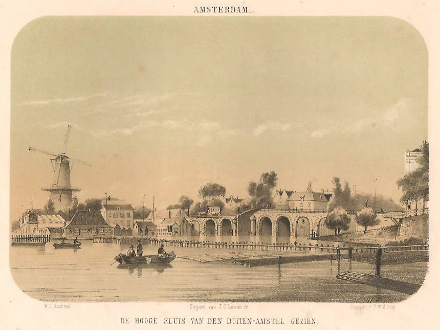 AMSTERDAM Amstel met Hogesluis en Amsteljachthaven - PWM Trap / JC Loman jr - 1857