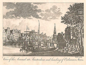 AMSTERDAM Munttoren en 's-Gravelandse Veer - Taylor / Bankes - ca. 1788