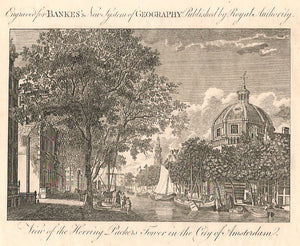 AMSTERDAM Singel Nieuwe Lutherse Kerk Haringpakkerstoren - Roberts / Bankes - ca. 1788