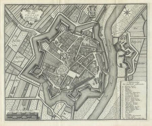 THOLEN Stadsplattegrond - I Tirion - 1753