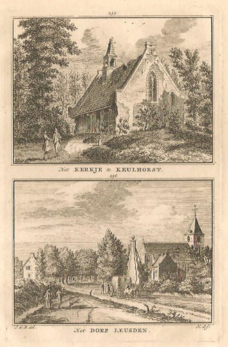 LEUSDEN Dorp Leusden / Keulhorst - H Spilman - ca. 1750