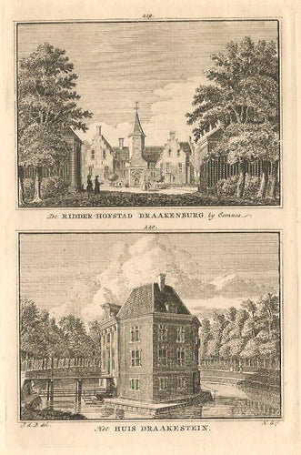BAARN Drakenburg en Drakenstein - H Spilman - ca. 1750