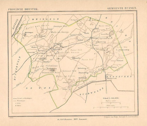RUINEN - Kuijper / Suringar - 1867