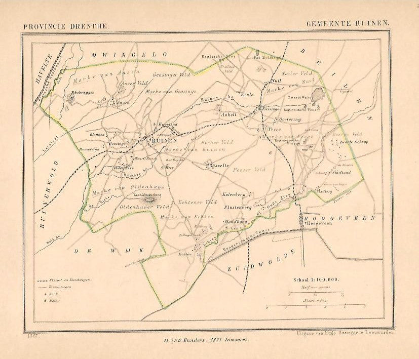RUINEN - Kuijper / Suringar - 1867