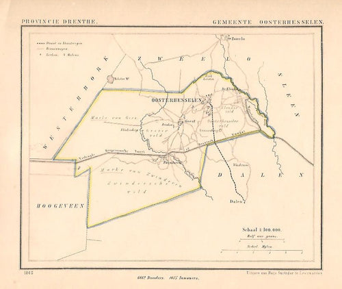 OOSTERHESSELEN - Kuijper / Suringar - 1865