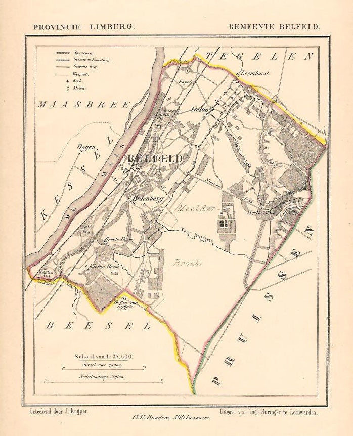 BELFELD - Kuijper / Suringar - ca. 1867