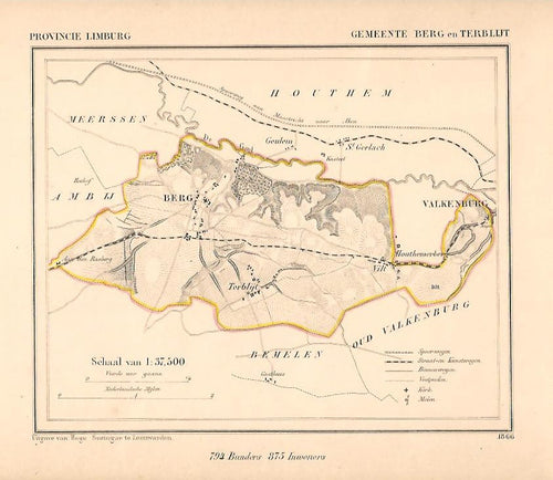BERG en TERBLIJT - Kuijper / Suringar - 1866