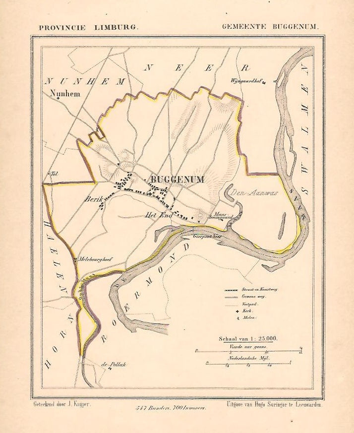 BUGGENUM - Kuijper / Suringar - ca. 1867