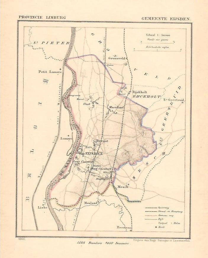 EIJSDEN - Kuijper / Suringar - 1866