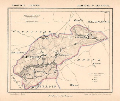 SINT GEERTRUID - Kuijper / Suringar - ca. 1867