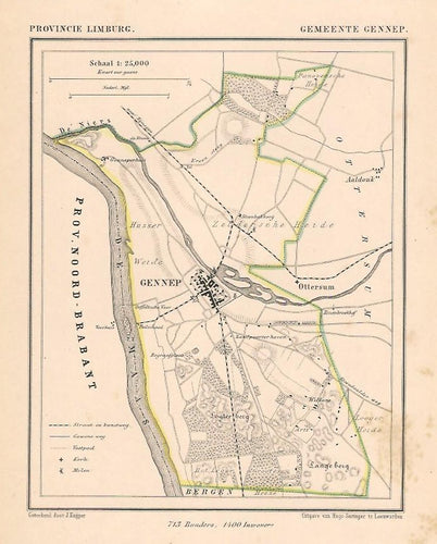 GENNEP - Kuijper / Suringar - ca. 1867