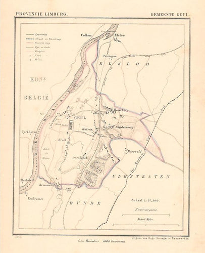 GEULLE - Kuijper / Suringar - 1866