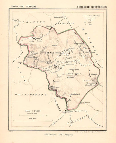 HOENSBROEK - Kuijper / Suringar - 1866