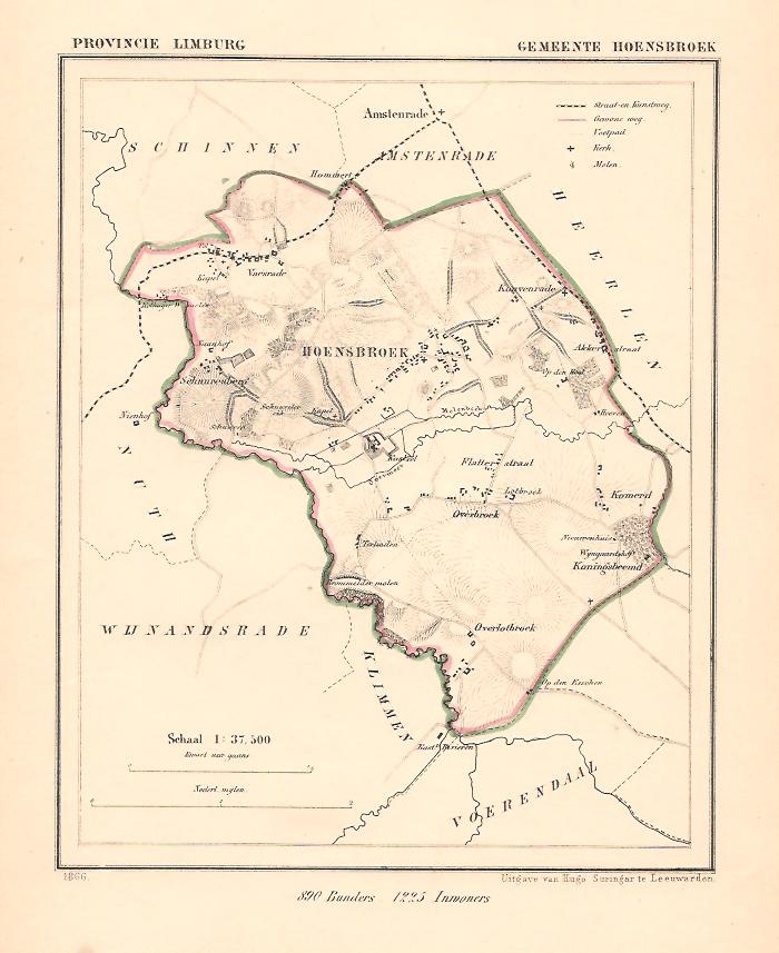 HOENSBROEK - Kuijper / Suringar - 1866