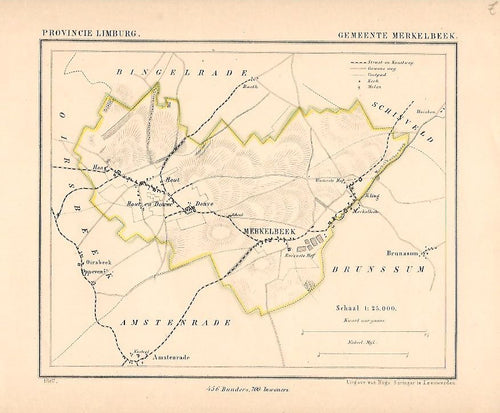 MERKELBEEK - Kuijper / Suringar - 1867