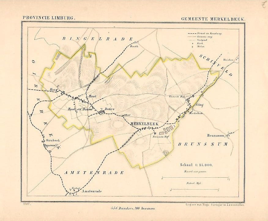 MERKELBEEK - Kuijper / Suringar - 1867