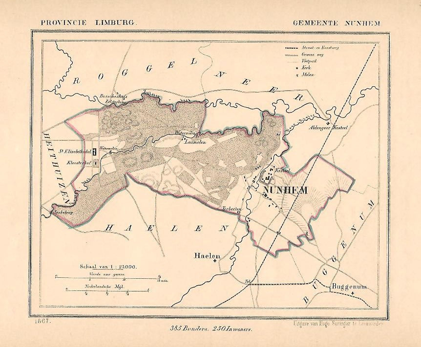 NUNHEM - Kuijper / Suringar - 1867