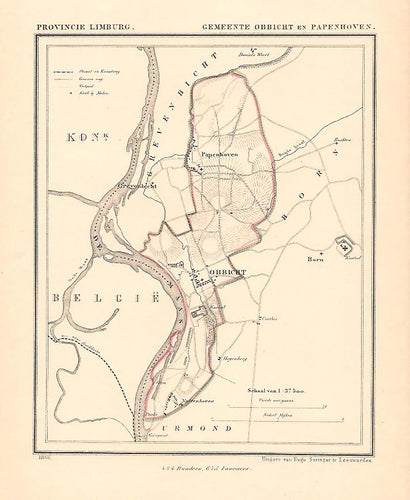 OBBICHT en PAPENHOVEN - Kuijper / Suringar - 1866