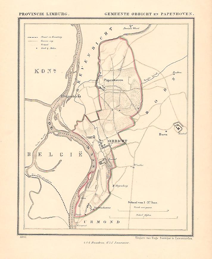 OBBICHT en PAPENHOVEN - Kuijper / Suringar - 1866
