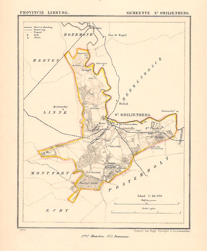 SINT ODILIENBERG - Kuijper / Suringar - 1866