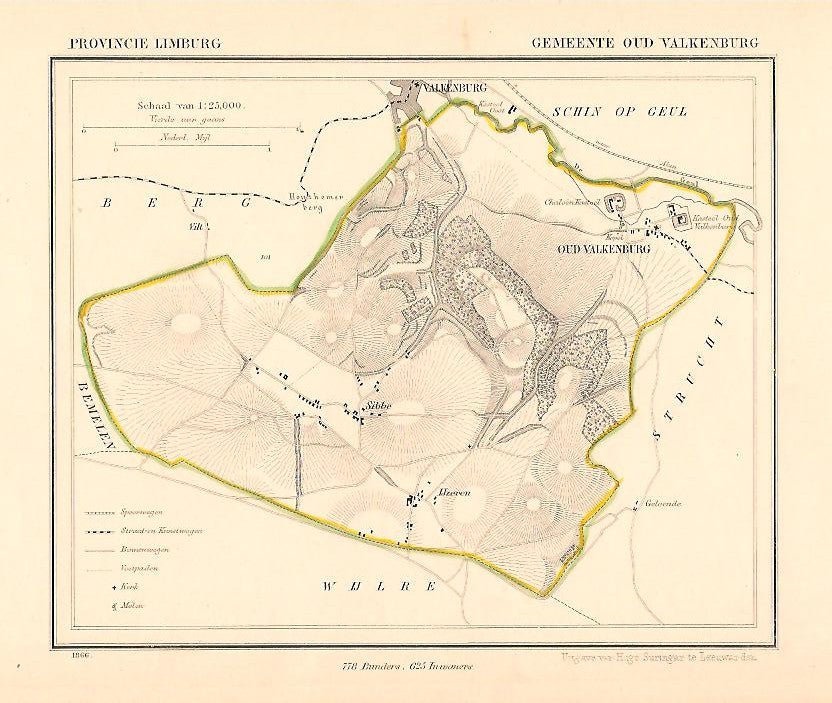 OUD - VALKENBURG - Kuijper / Suringar - 1866