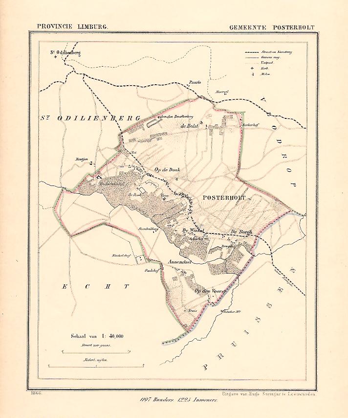 POSTERHOLT - Kuijper / Suringar - 1866