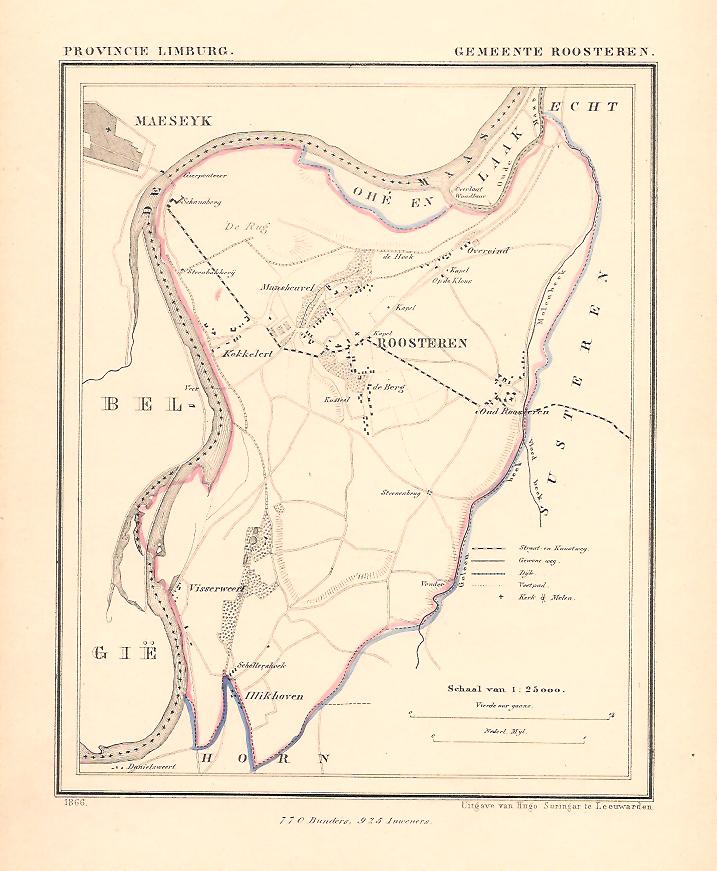 ROOSTEREN - Kuijper / Suringar - 1866