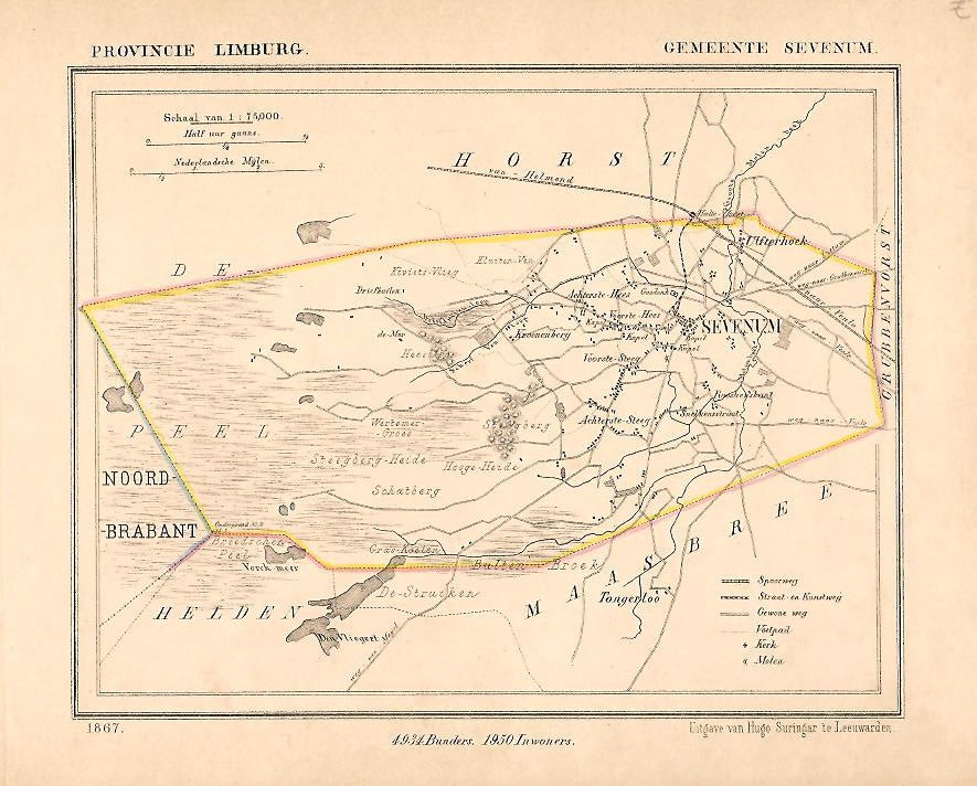SEVENUM - Kuijper / Suringar - 1867
