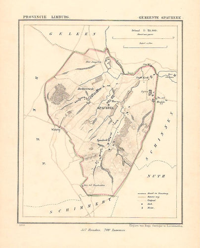 SPAUBEEK - Kuijper / Suringar - 1866