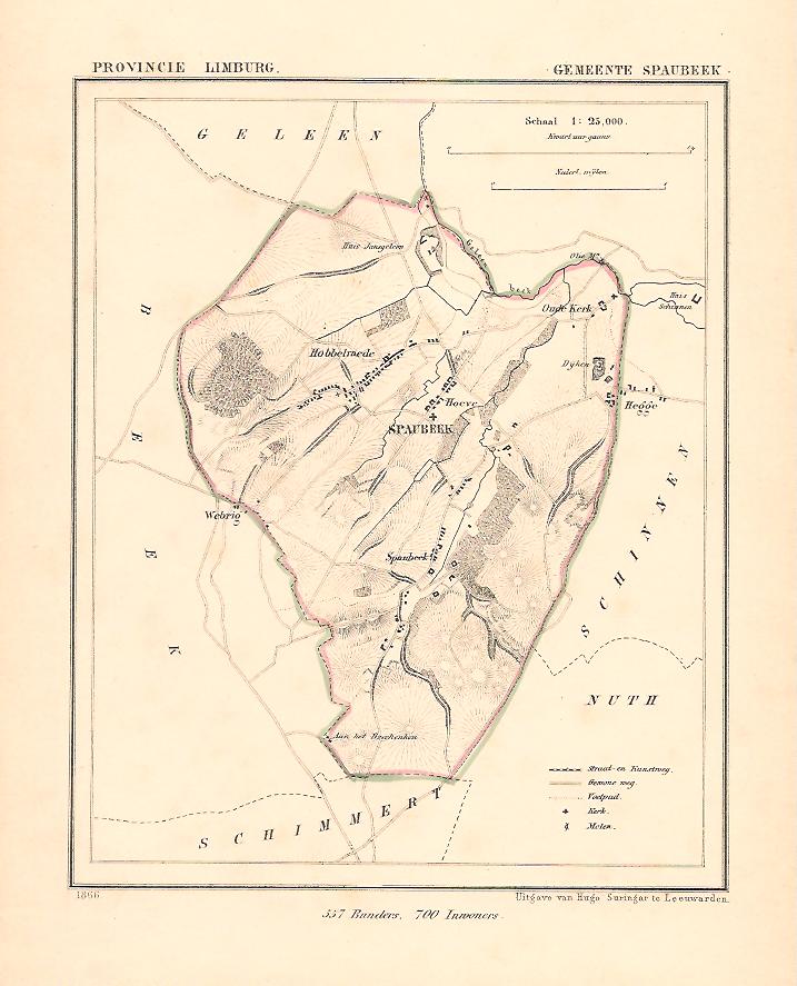 SPAUBEEK - Kuijper / Suringar - 1866