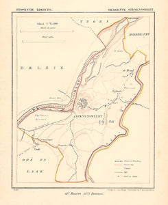 STEVENSWEERT - Kuijper / Suringar - 1867