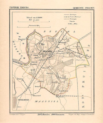 SWALMEN - Kuijper / Suringar - ca. 1867