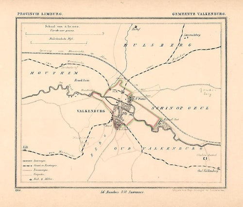 VALKENBURG - Kuijper / Suringar - 1866